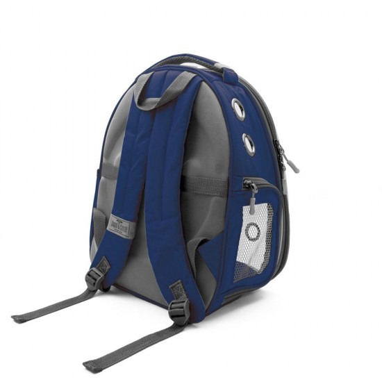 Cattie Astronot Kedi Taşıma Çantası 25x30x40 cm – Koyu Mavi