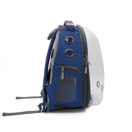 Cattie Astronot Kedi Taşıma Çantası 25x30x40 cm – Koyu Mavi