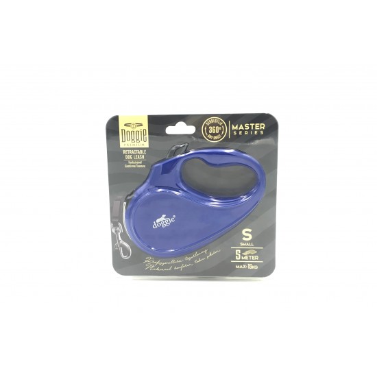Doggie Master Seri Otomatik Makaralı Köpek Gezdirme 15 kg / 5 M Mavi