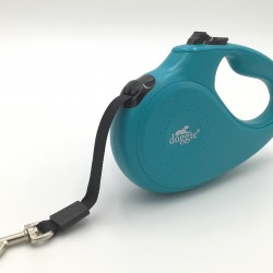 Doggie Master Seri Otomatik Makaralı Köpek Gezdirme 25 kg / 5 M Turkuaz