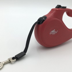 Doggie Master Seri Otomatik Makaralı Köpek Gezdirme 25 kg / 5 M Kırmızı