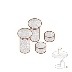 Cattie Kedi Köpek Su Pınarı Yedek Sünger Filtresi  4\'lü Set