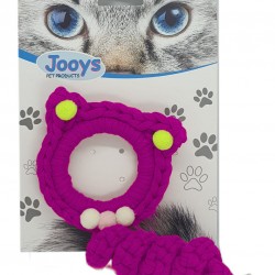 Markapet Jooys Zilli Kedi Örgü İpi 15 cm Pembe