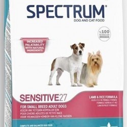 Spectrum Sensitive 27 Kuzulu ve Pirinçli Küçük Irk Yetişkin Köpek Maması 12 Kg