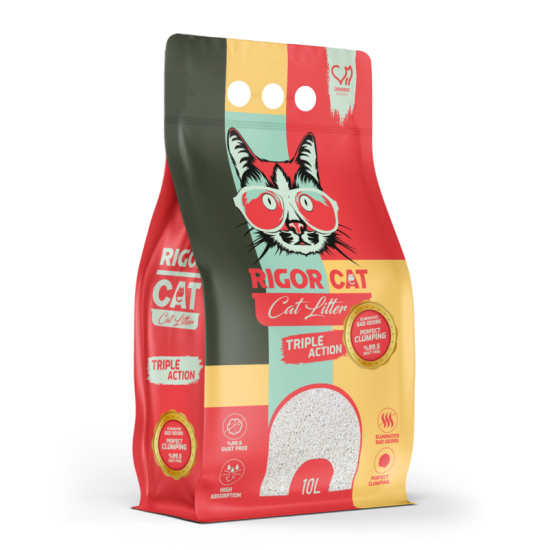 Rigor Portakal Kokulu İnce Taneli Kedi Kumu 10 lt