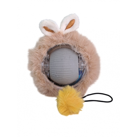 KP Şarjlı Hareketli Peluş Kedi Oyuncağı Kuyruklu 5 cm – İnteraktif Titreşimli Hareketli Top