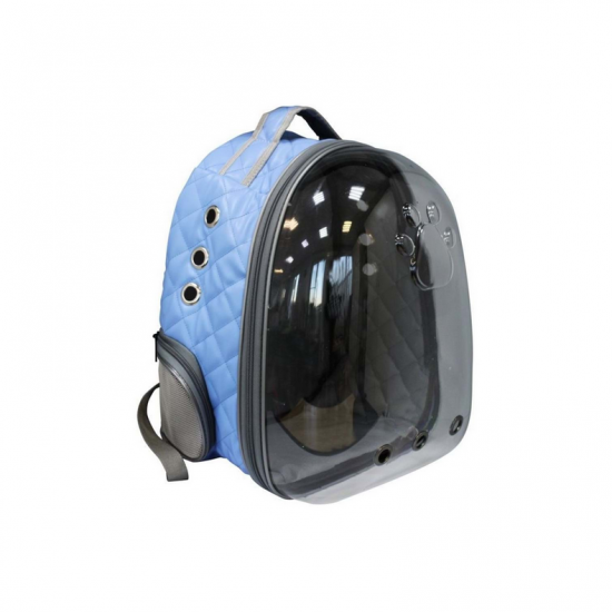 Karamelpet Kapitone Astronot Kedi Köpek Taşıma Çantası 28*32*40 cm Turkuaz