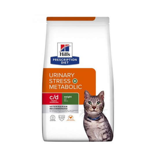 Hills Prescription Diet C/D Urinary Stress + Metabloic Tavuklu Kedi Maması 1,5 KG