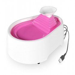 Cado Pet Kedi Köpek Su Pınarı Şelale 2 Litre - 5 volt ( usb'li ) Pembe