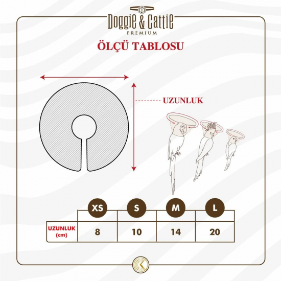 Doggie Comfort Kuş Yakalığı M 14 cm
