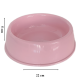 Markapet Kedi Köpek Plastik Mama Ve Su Kabı 20 cm - 200 ml Pembe