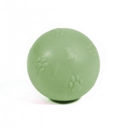Pati Desenli Termoplastik Sert Köpek Oyun Topu 6 cm Small Yeşil
