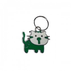 Kedi Köpek Tasma Aksesuarı Kedili İsimlik 1.5×2 cm Yeşil