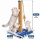 Kare Tabanlı Doğal Jut İpli Kedi Tırmalama Tahtası Karışık Desen Ve Renklerde 30-50 cm