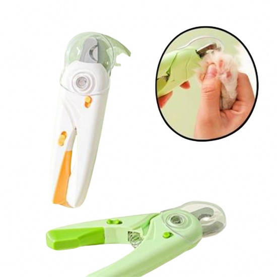 Led Işıklı ve Törpülü Kedi ve Köpekler İçin Tırnak Makası 14cm (Karışık Renkli)