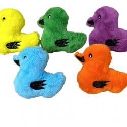 Sesli Peluş Ördek Kedi Köpek  Oyuncağı Çeşitli Renklerde 15 cm