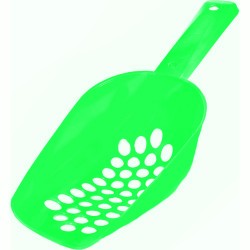 Kedi Tuvalet Kum Küreği Ağır Plastik Elekli 30 cm Yeşil