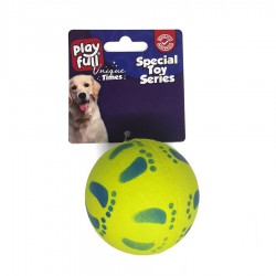 Playfull Zıplayan Köpek Oyun Topu 6,3 Cm Yeşil Ayak Desenli