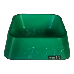 Marbly Yeşil Dalgalı Mermerit Köpek Mama Su Kabı 500 ml